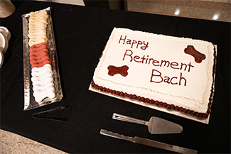 Retirement reception cake